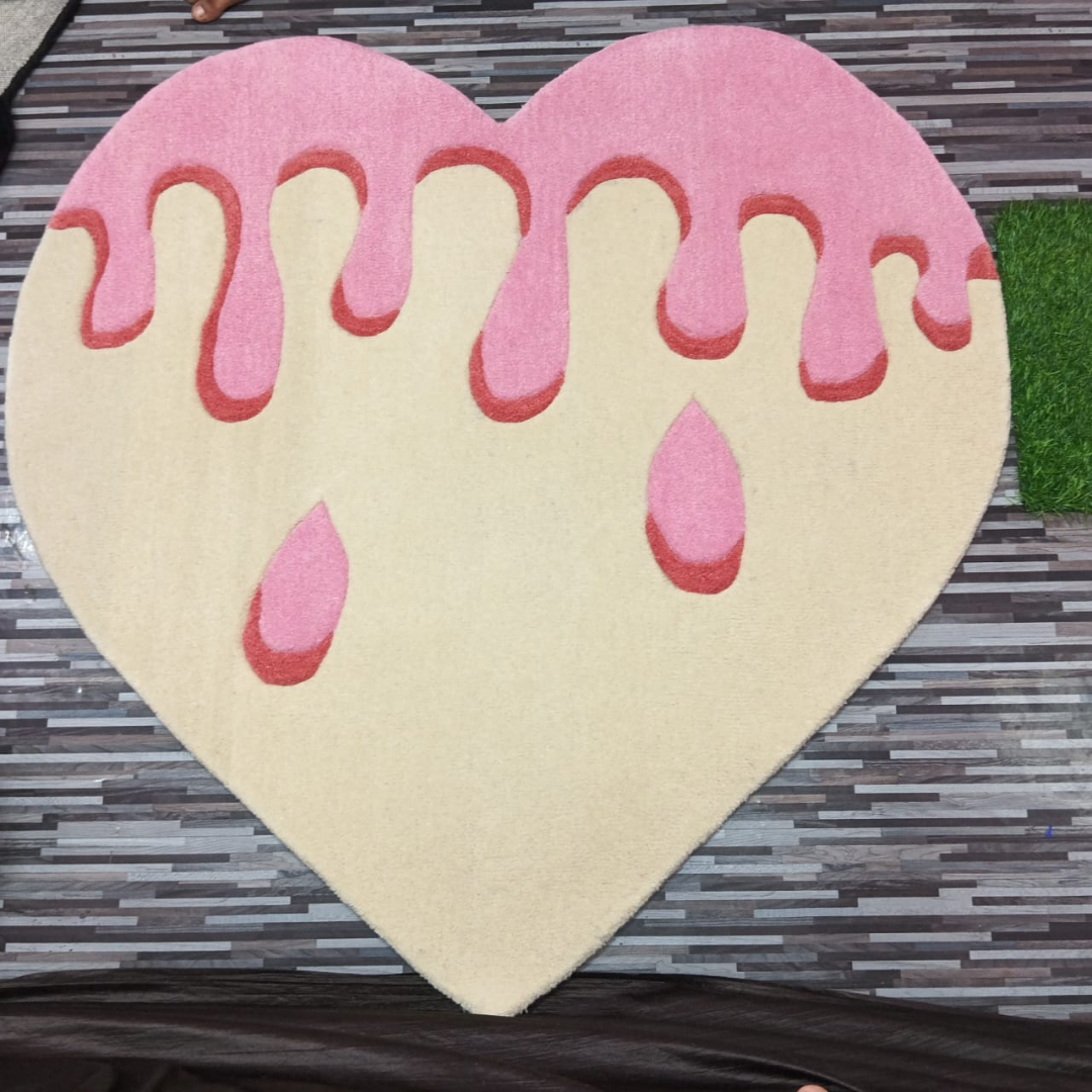 Pink Heart Rug
