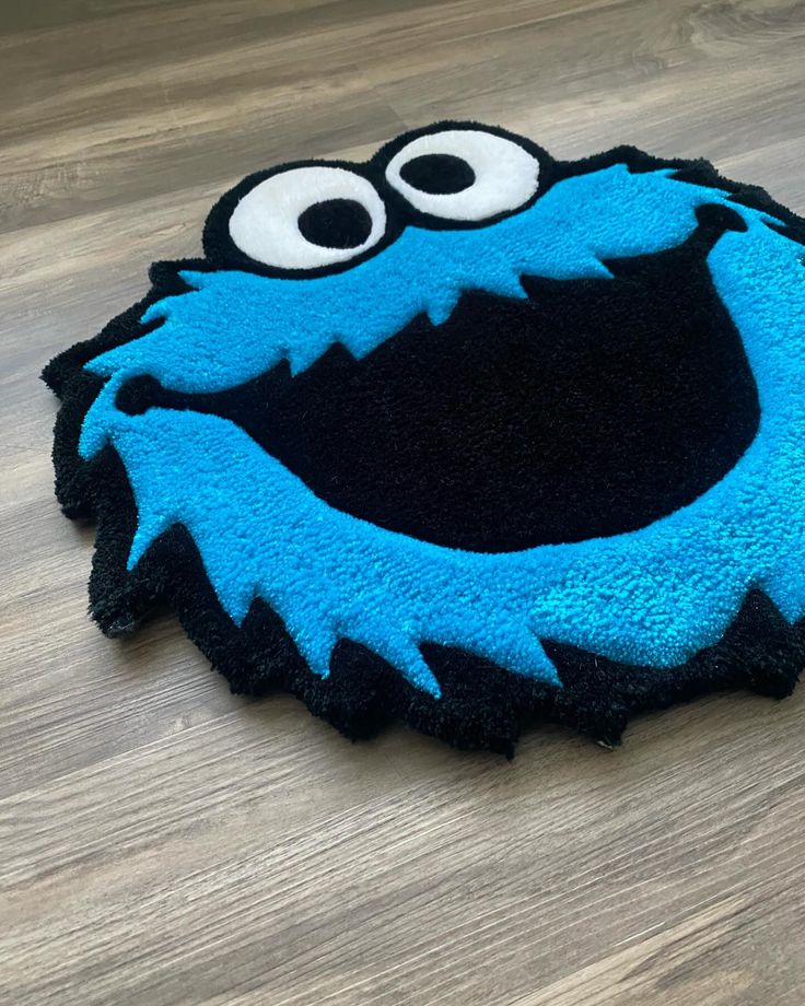 'Cookie Monster' Inspired Rug