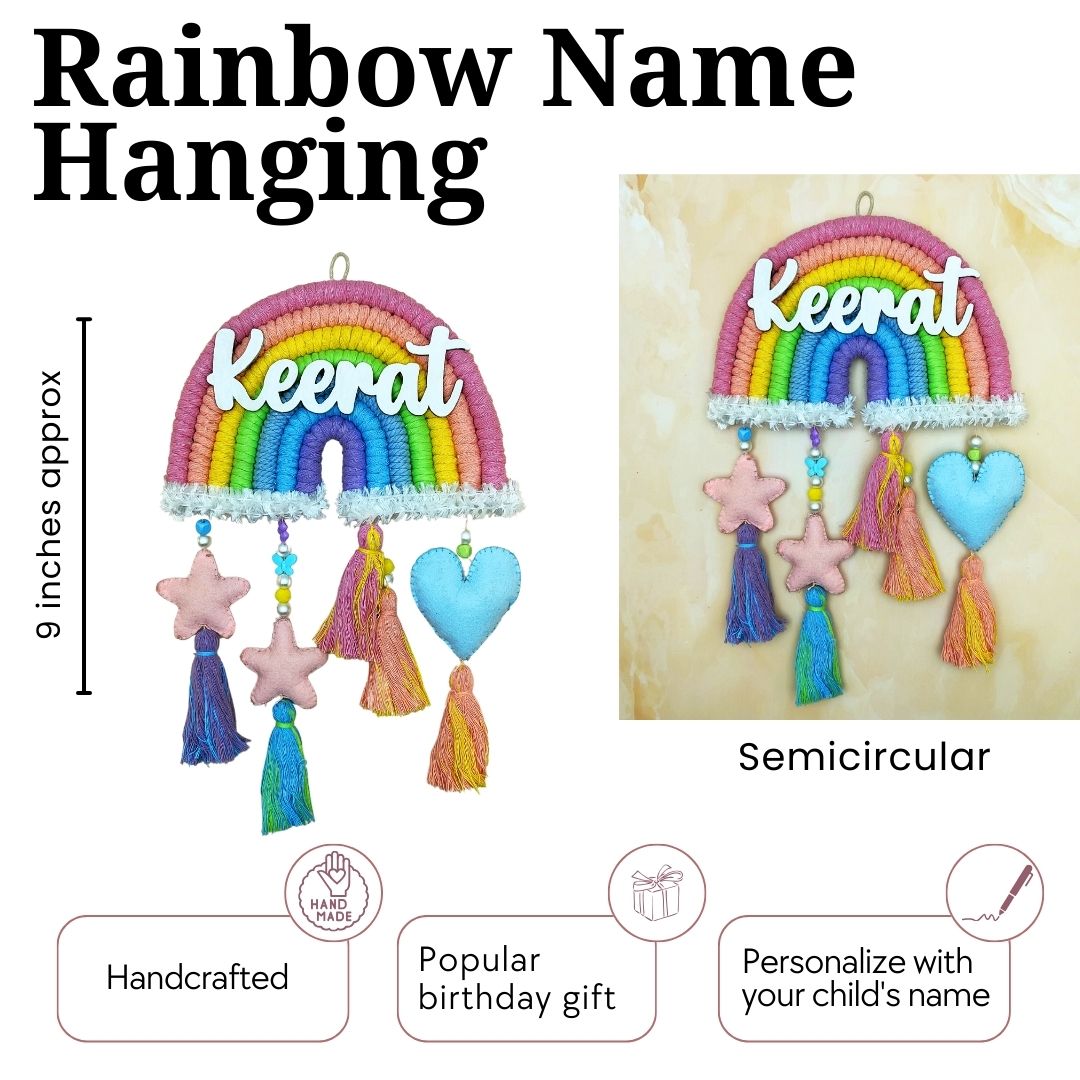 Rainbow Name Hanging