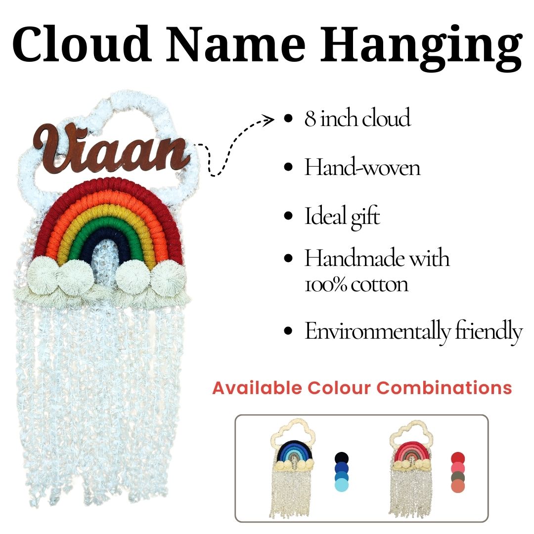 Name macrame wall hanging
