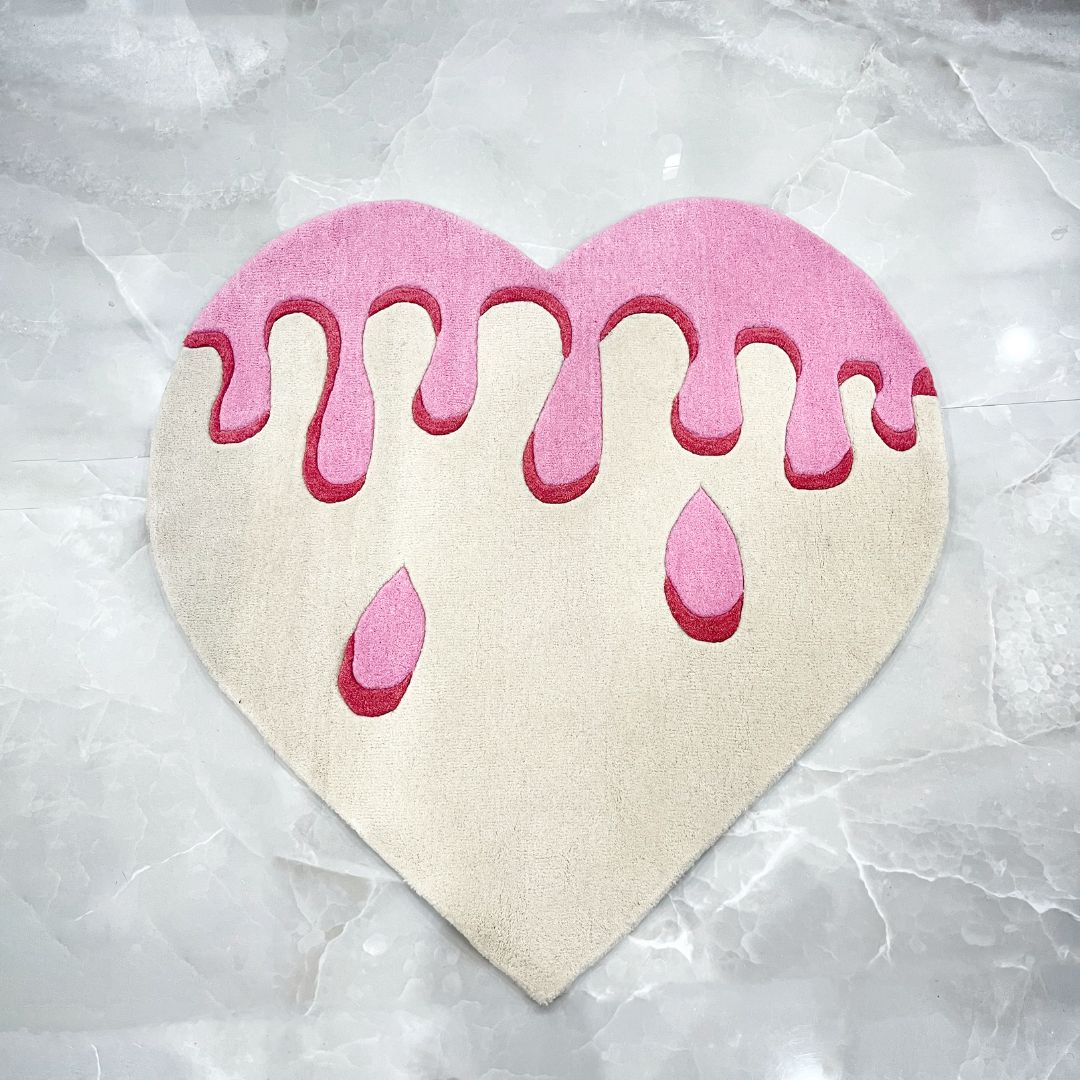 Pink Heart Rug