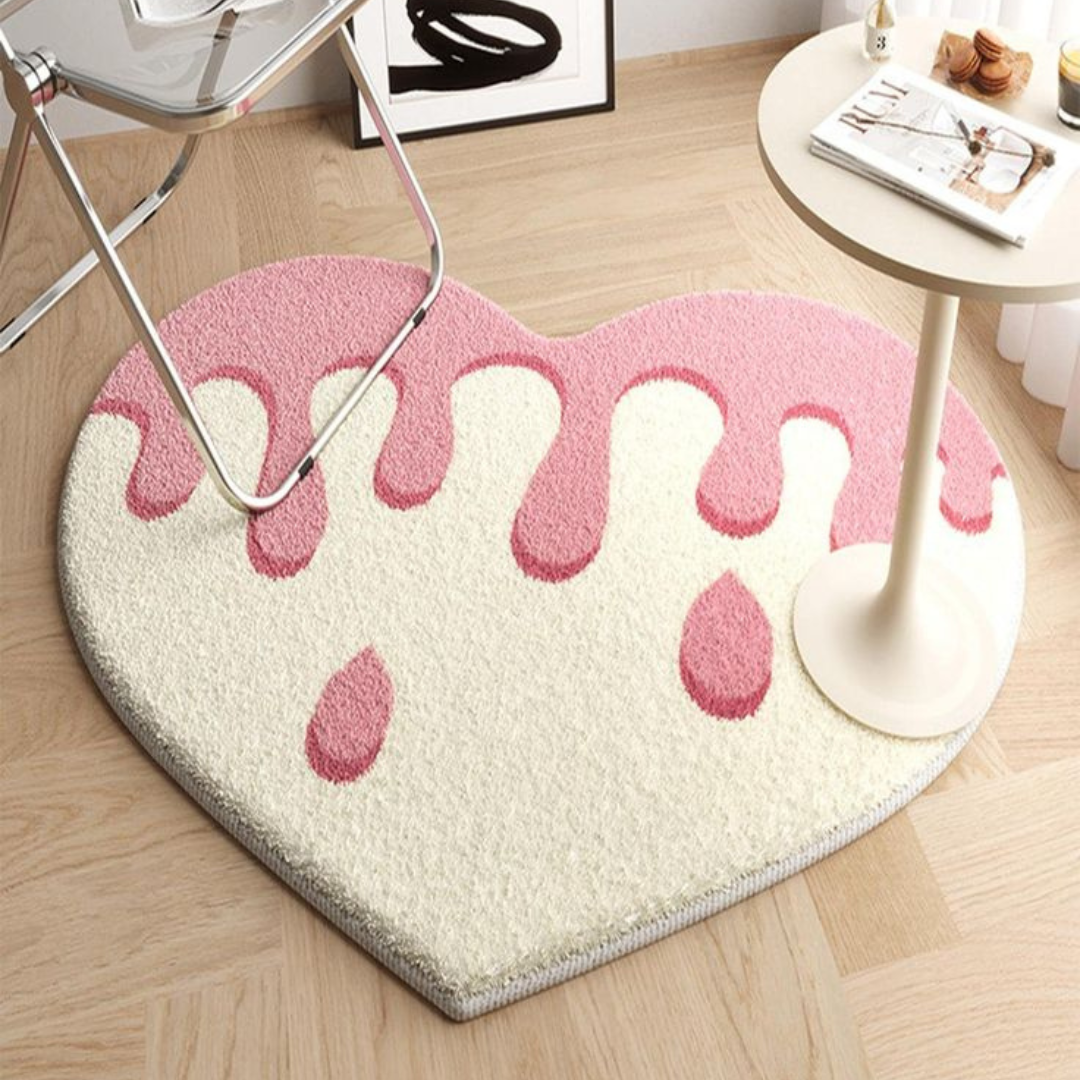 Pink Heart Rug